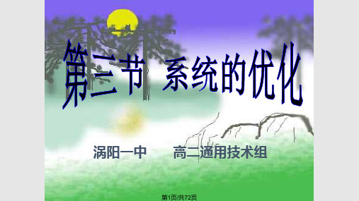系统的优化PPT课件