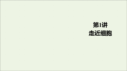 2021届高考生物一轮复习第1单元走近细胞及细胞的分子组成第1讲走近细胞课件新人教版必修1