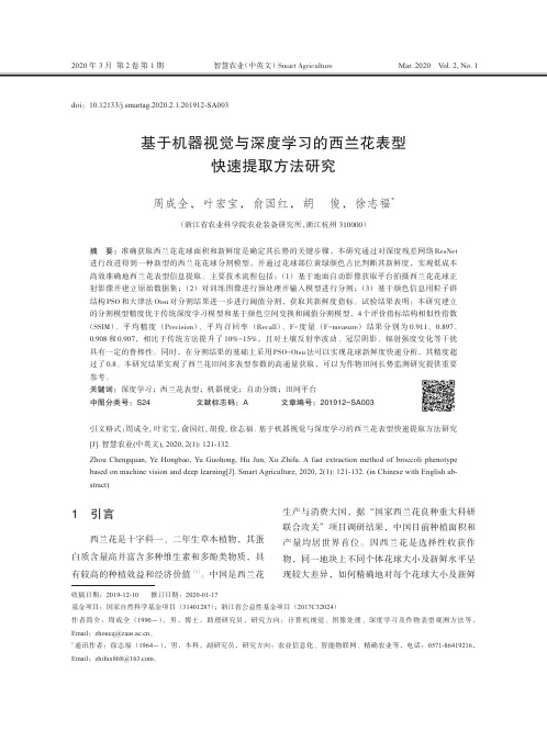 基于机器视觉与深度学习的西兰花表型快速提取方法研究
