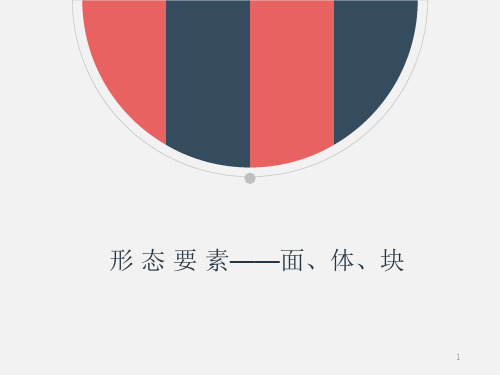 3立体构成--形 态 要 素(面、体、块)ppt课件