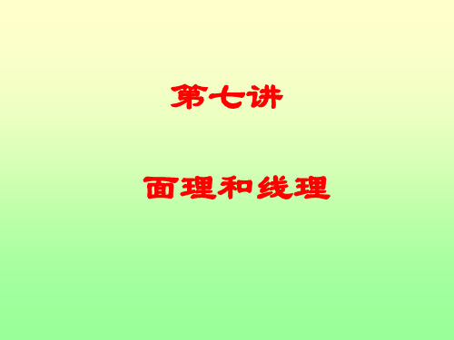 构造地质学07面理和线理