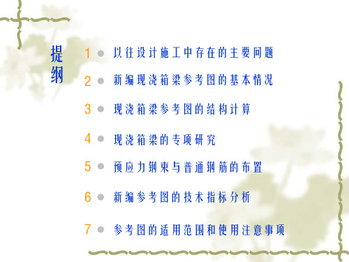 现浇预应力混凝土连续箱梁上部结构参考图宣贯