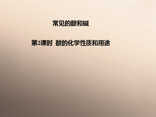 沪教版初中化学九下 7.2.1  常见的酸和碱  课件 _2