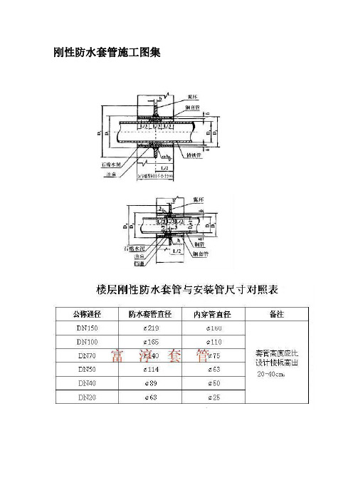 刚性防水套管施工图集