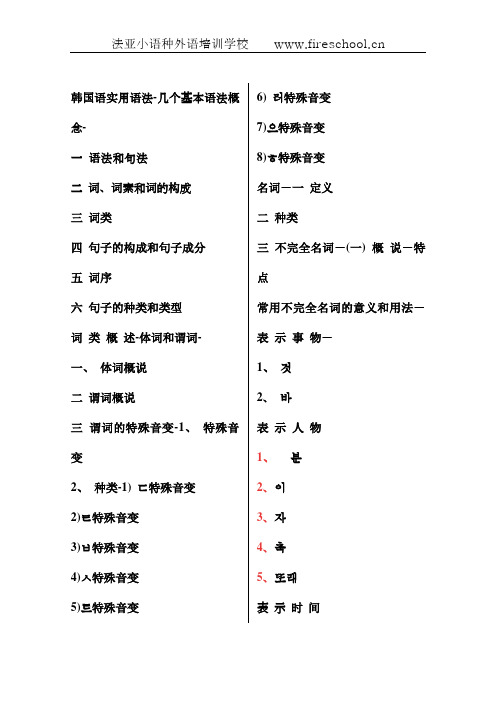 《韩国语语法大全》电子版