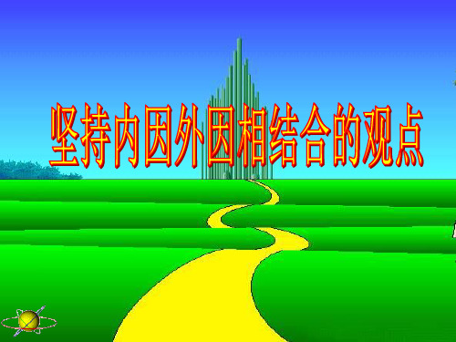 坚持内因外因相结合的观点-PPT课件