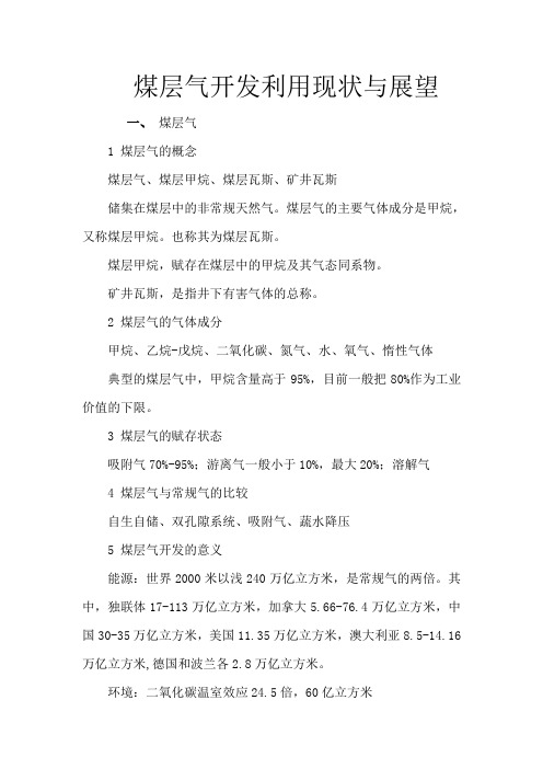 煤层气讲课材料