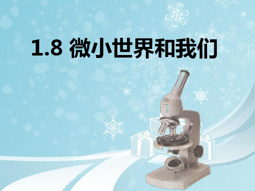 【教科版】微小世界和我们ppt完美课件2