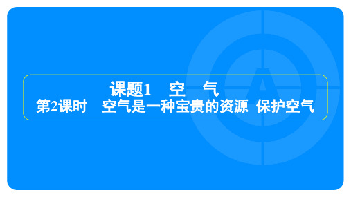 2023年人教版九年级上册化学第二单元我们周围的空气课题1空气第2课时空气是一种宝贵的资源、保护空气