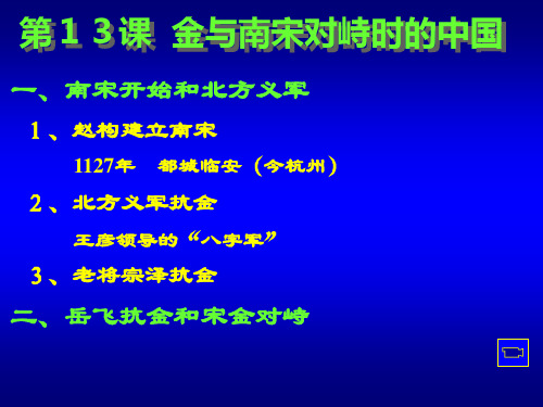 【历史课件】宋金对峙