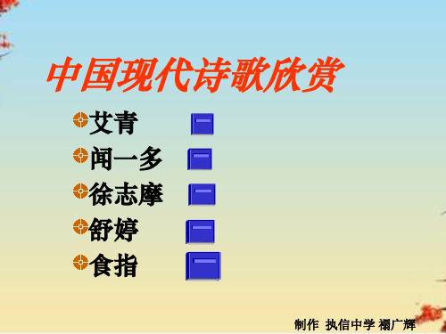 中国现代诗歌欣赏ppt 课件下载