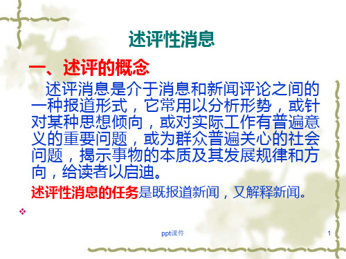 述评写作  ppt课件
