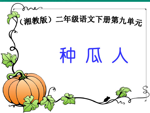 湘教版二年级下册种瓜人课件15页PPT