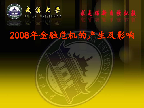 2008年金融危机的产生及影响