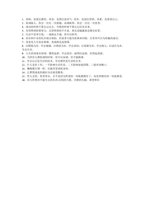 16项基本原则