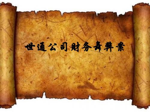 管理信息系统——财务丑闻