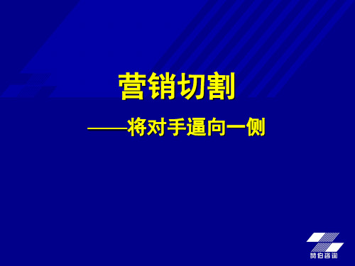 切割营销(经典营销教材)