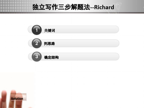 2014年3月18日RICHARD老师托福独立写作三步解题法80295