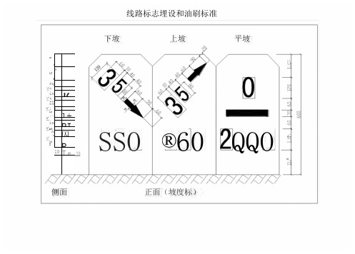 线路标志埋设和油刷标准