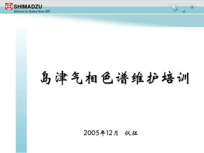 GC-2010维护讲解