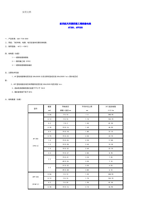 高温导线规格及安全系统电流计算