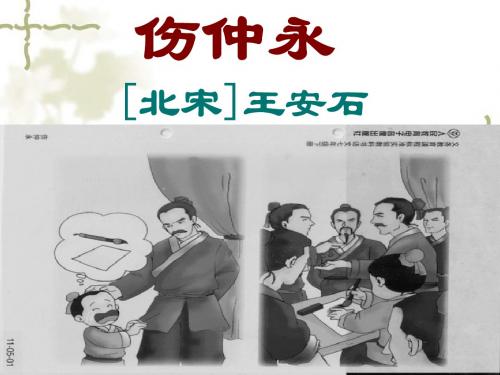 人教版七年级语文下册第一单元第五课《伤仲永》课件