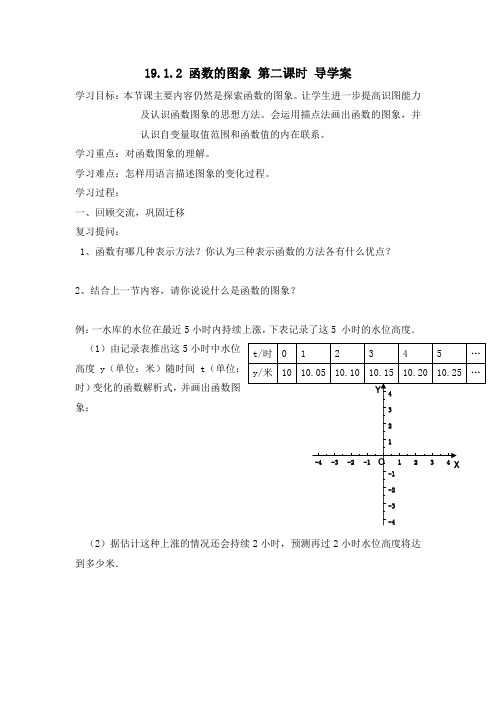 19.1.2 函数的图象 第二课时 导学案