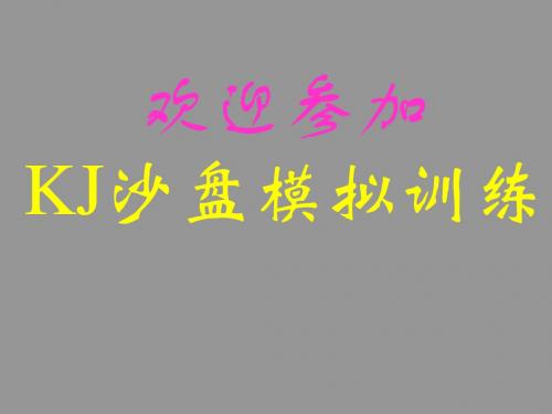 KJ沙盘模拟训练 共252页