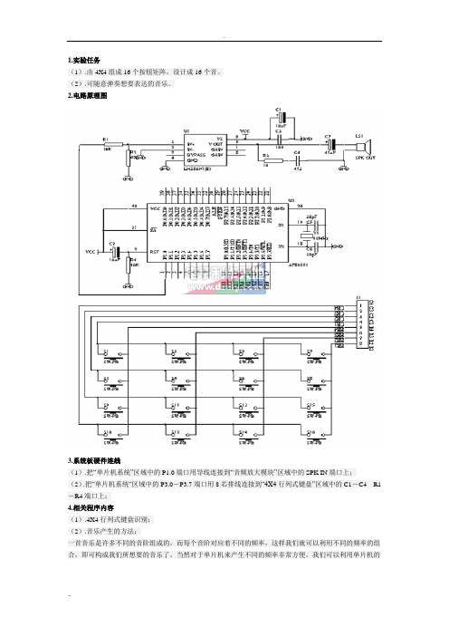 用单片机设计的电子琴,AT89S51