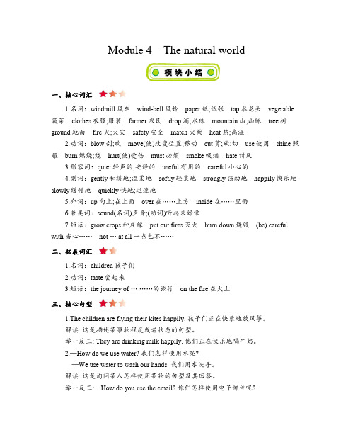 沪教牛津版版五年级上册英语  Module 4 知识清单