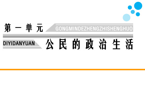 高中思想政治必修2第一单元公民的政治生活第2课第二框 民主决策：作出最佳选择教学课件