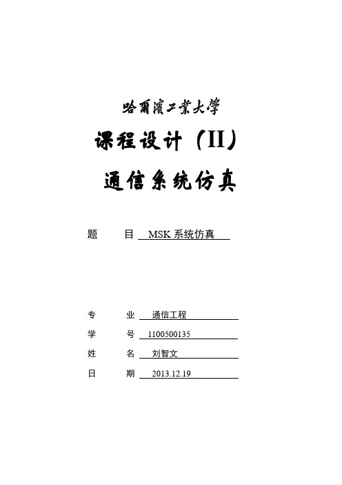 msk仿真