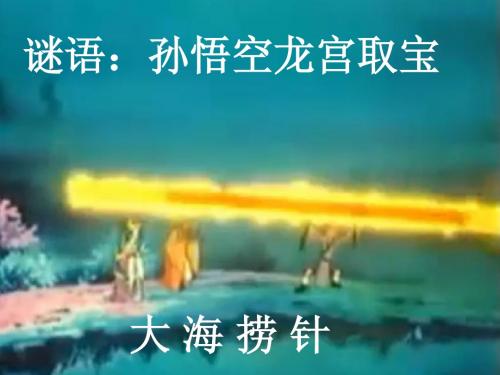 大海捞针教案