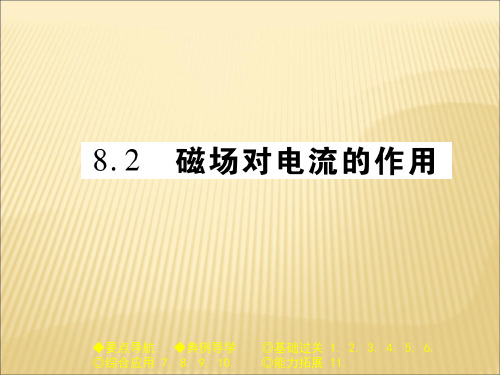 教科版九年级物理(全一册)课件：8.2 磁场对电流的作用 (共22张PPT)