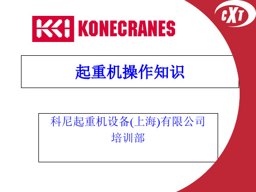 起重机操作知识-PPT课件