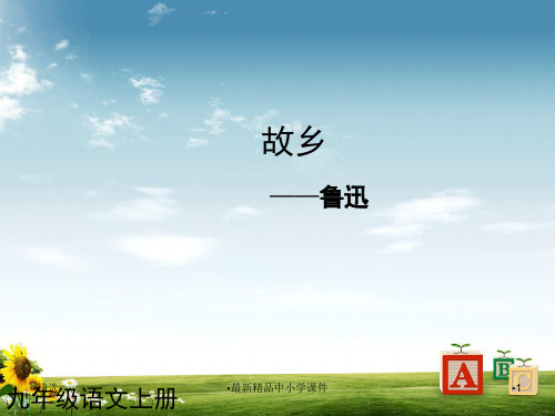 九年级语文上册 第9课 故乡课件1 新人教版