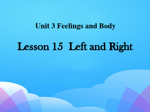 《Left and Right》Feelings and Body PPT【优秀课件】