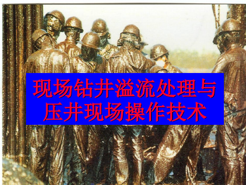 钻井作业溢流与压井现场操作技术