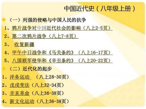 中国近代史(八年级上册)