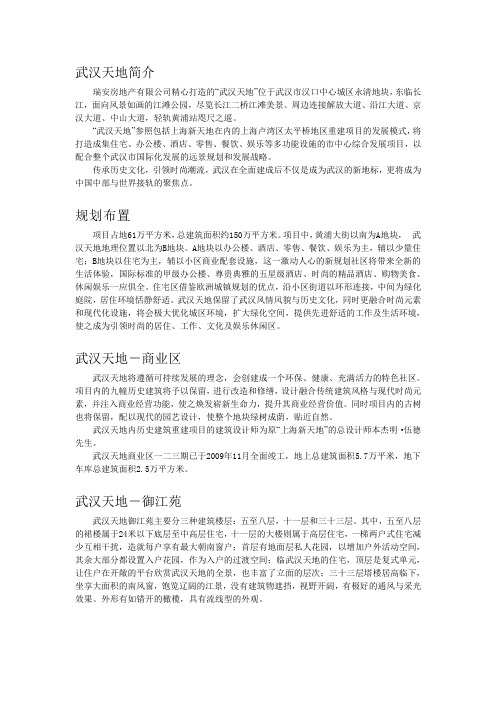 武汉天地简介