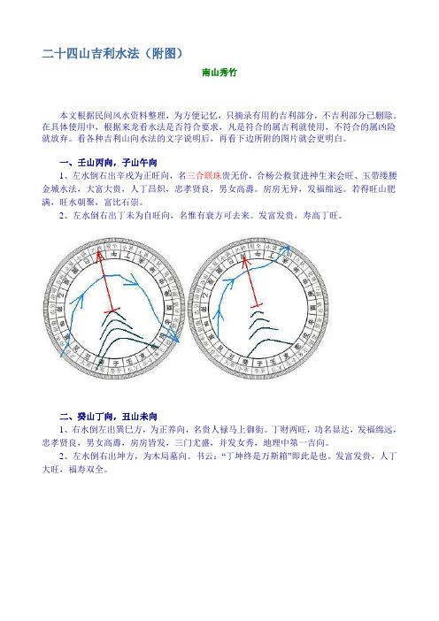 二十四山吉利水法