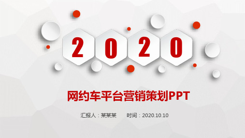 网约车平台营销策划PPT
