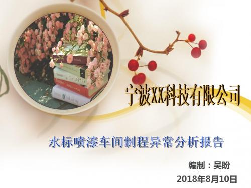 水标喷漆车间制程异常问题的汇总及预防解决措施