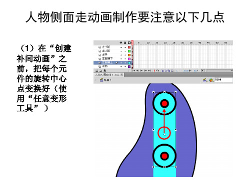 人物侧面走动画制作要注意