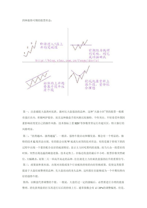 四种涨势可期的股票形态
