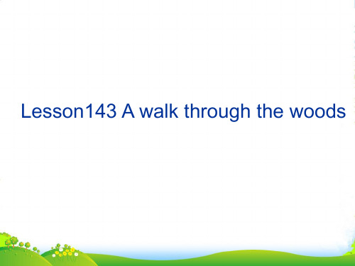 新概念英语NCE1_lesson143-144(共17页)课件