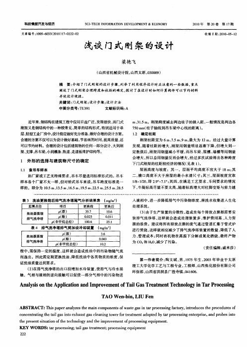 浅谈门式刚架的设计