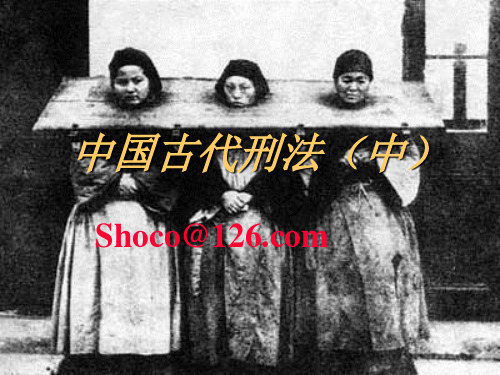 中国古代刑法(中)