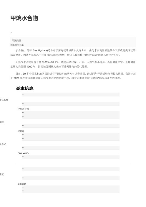 《可燃冰》优秀教案