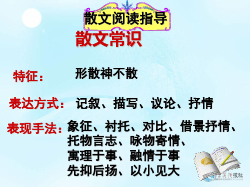 写景状物散文阅读